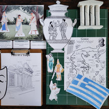 Load image into Gallery viewer, Ancient Greece Explorer Unit Study with Activity Book