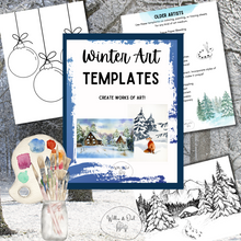 Load image into Gallery viewer, Winter Art Templates