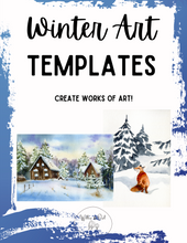 Load image into Gallery viewer, Winter Art Templates
