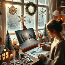 Load image into Gallery viewer, Winter Art Templates