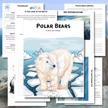 Load image into Gallery viewer, Polar Bears- A mini unit study