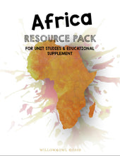 Load image into Gallery viewer, Africa Resource Pack with Anatomy, Life Cycle, Lists & Activities