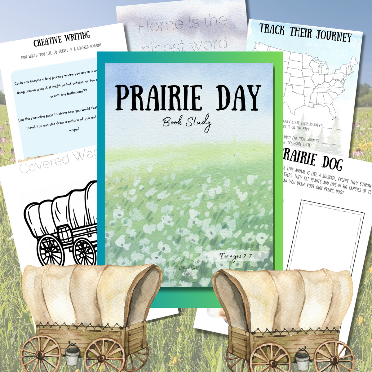 Prairie Day Book Companion Activity Pack Book Study – Willow & Owl