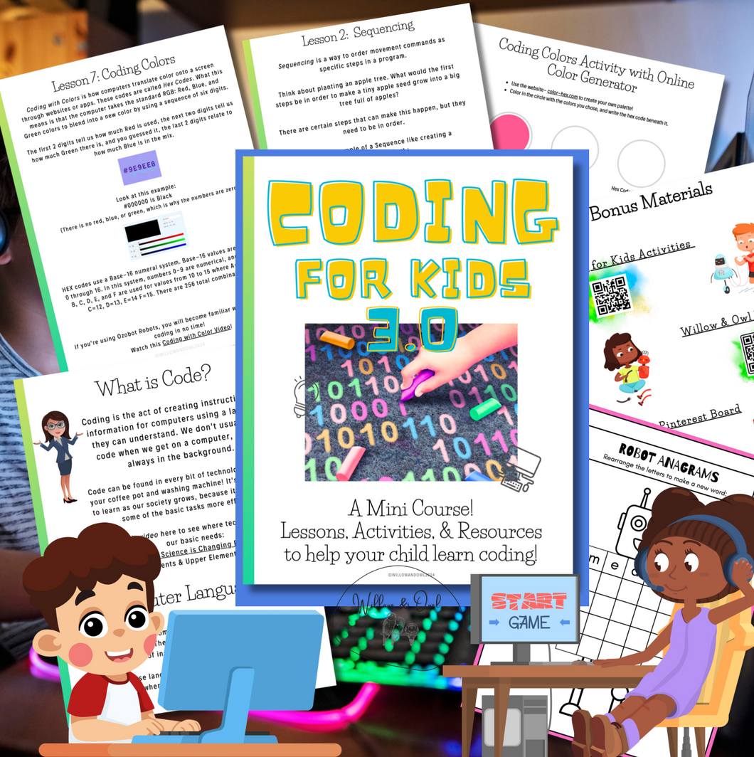 Mini Class Coding Coding for Kids Mini-Course – Willow & Owl