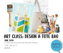 Load image into Gallery viewer, Studio Art: Canvas Tote Class
