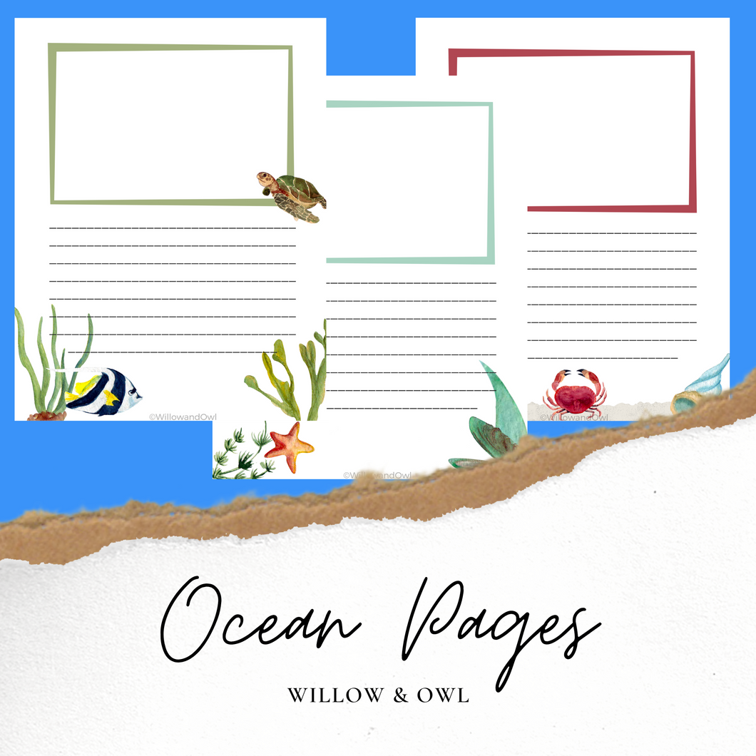 Ocean Journaling Pages