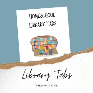 Homeschool Library Tabs