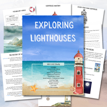 Load image into Gallery viewer, Exploring Lighthouses Mini Unit Study
