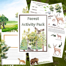 Load image into Gallery viewer, North American Forest Wildlife Bundle with Anatomy, Life Cycle Posters &amp; Activities
