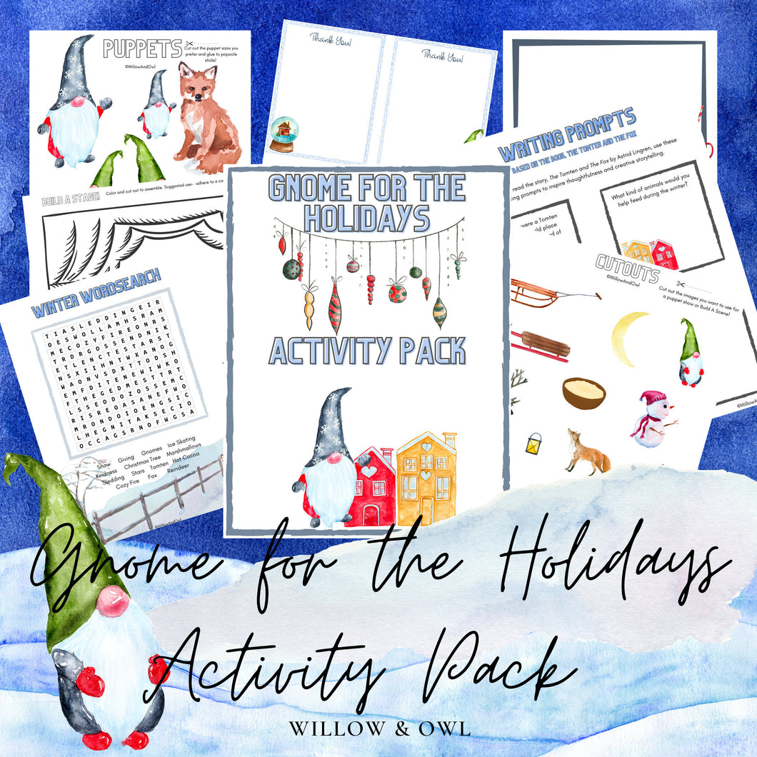 Gnome for the Holidays Activity Pack